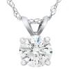 Bliss Diamond 3/4ct Diamond Round Solitaire Pendant 14k Gold Lab Grown In 14k White Gold