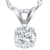 Bliss Diamond 3/4ct Lab Grown Diamond Round Solitaire Pendant 14k Gold In 14k White Gold