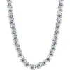 Bliss Diamond 38ct Diamond Tennis Necklace 16.5" In White Gold