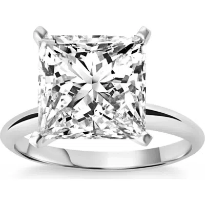 Bliss Diamond 3ct Certified Princess Cut Solitaire Diamond Engagement Ring 14k Gold Lab Grown In 14k White Gold