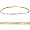 Bliss Diamond 3ct Diamond Lightweight 7" Tennis Bracelet 14k Gold Lab Grown In 14k Yellow Gold