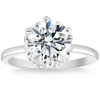 Bliss Diamond 3ct Round Cut Certified Lab Grown Diamond Engagement Ring Or Gold In 10k White Gold