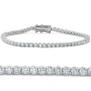 Bliss Diamond 4 Carat Tw Round Cut Diamond Tennis Bracelet 14k White Gold Lab Grown In 14k White Gold