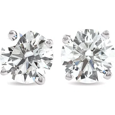 Bliss Diamond 4 Ct Tw Round Moissanite Screw Back Studs 14k Gold