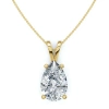 Bliss Diamond 4ct Solitaire Diamond Pendant Lab Grown 14k Gold In Yellow Gold