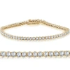 Bliss Diamond 5 Carat Tw Round Cut Lab Grown Diamond Tennis Bracelet 14k Gold Lab Grown In Gold