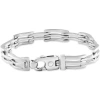 Bliss Diamond 56 Gram Solid Silver Brracelet 8.5" In Silver