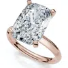 Bliss Diamond 5ct Cushion Solitaire Diamond Engagement Ring 14k Gold Or Platinum Lab Grown In 14k Rose Gold