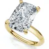 Bliss Diamond 5ct Cushion Solitaire Diamond Engagement Ring 14k Gold Or Platinum Lab Grown In 14k Yellow Gold