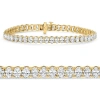 Bliss Diamond 6ct Oval Cut Diamond Tennis Bracelet 14k Gold Lab Grown 7" In Gold