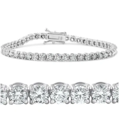 Bliss Diamond 7" Round Cut In 14k White Gold