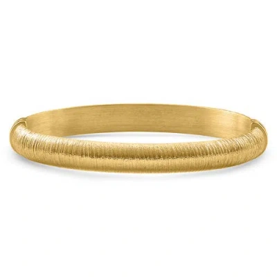Bliss Diamond 8mm Bangle Bracelet 18k Gold Over Silver