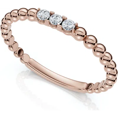 Bliss Diamond Beaded Diamond Stackable Accent Anniversary Ring 14k Gold Or Platinum Lab Grown