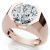 Bliss Diamond Bezel Diamond Ring 14k Gold Or Pt Lab Grown