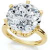 Bliss Diamond Certfied 6ct Diamond Engagement Ring Solitaire 14k Gold Lab Grown In 14k Yellow Gold