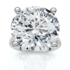 Bliss Diamond Certified 10 1/3ct Round Diamond Engagement Ring With Accents 14k Gold Lab Grown In 14k White Gold