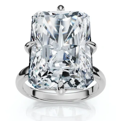 Bliss Diamond Certified 11ct Radiant Diamond Solitaire Engagement Ring 14k Gold/pt Lab Grown