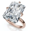 Bliss Diamond Certified 11ct Radiant Diamond Solitaire Engagement Ring 14k Gold/pt Lab Grown