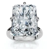 Bliss Diamond Certified 11ct Radiant Diamond Solitaire Engagement Ring 14k Gold/pt Lab Grown