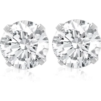 Bliss Diamond Certified 1.22ct Natural Diamond Studs 14k Gold In 14k White Gold