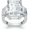 Bliss Diamond Certified 12ct Emerald Cut Diamond Engagement Ring 14k Gold/platinum Lab Grown