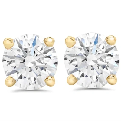 Bliss Diamond Certified 1/2ct Tw Natural Diamond Screw Back Studs Gold Earrings
