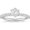 Bliss Diamond Certified 1.45ct Platinum Round Cut Diamond Engagement Ring Lab Grown Size 8 In Platinum