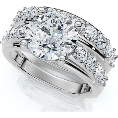 Bliss Diamond Certified 2 1/2ct Diamond Engagement Wedding Ring Set 14k Gold Lab Grown In 14k White Gold