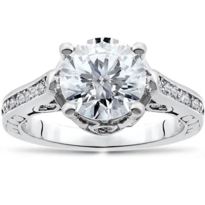 Bliss Diamond Certified 2 1/3ct Diamond Engagement Ring 14k Gold Lab Grown In 14k White Gold
