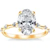 Bliss Diamond Certified 2 3/4ct Tw Oval Diamond Engagement Ring Lab Grown 14k Gold In 14k Yellow Gold