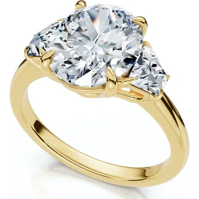 Bliss Diamond Certified 2.63ct Oval & Trapezoid Diamond Ring 14k Gold Or Platinum Lab Grown