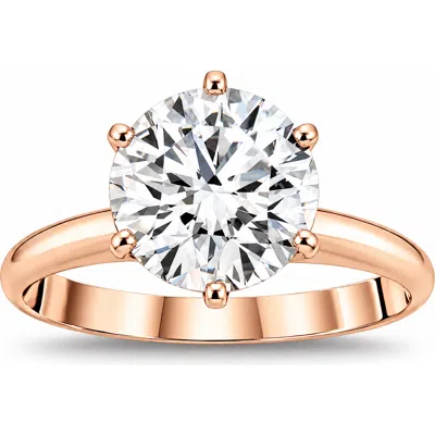 Bliss Diamond Certified 2-6ct Diamond Solitaire Engagement Ring 14k Gold Or Platinum Lab Grown In Rose Gold - 2ct