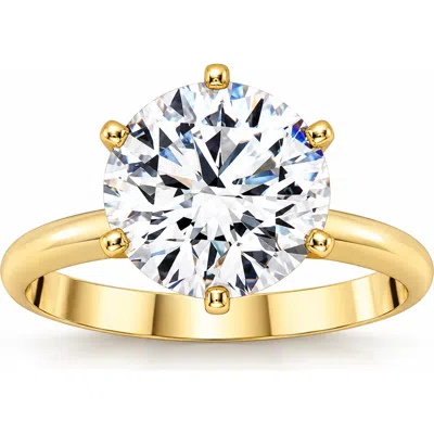 Bliss Diamond Certified 2-6ct Diamond Solitaire Engagement Ring 14k Gold Or Platinum Lab Grown In Yellow Gold - 6ct