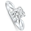 Bliss Diamond Certified 2ct Cushion Solitaire Diamond Engagement Ring 14k Gold Lab Grown In 14k White Gold