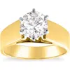 Bliss Diamond Certified 2ct Round Diamond Solitaire Engagement Ring 14k Gold Lab Grown