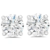 Bliss Diamond Certified 2ct Tw Diamond Studs Screw Back 14k Gold Lab Grown In Silver