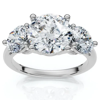 Bliss Diamond Certified 3 1/2ct Diamond Engagement Ring 14k Gold Or Platinum Lab Grown In 14k White Gold