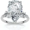 Bliss Diamond Certified 3 1/3ct Pear Diamond Engagement Ring 14k Gold Or Platinum Lab Grown