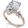 Bliss Diamond Certified 3 1/3ct Pear Diamond Engagement Ring 14k Gold Or Platinum Lab Grown