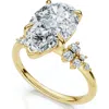 Bliss Diamond Certified 3 1/3ct Pear Diamond Engagement Ring 14k Gold Or Platinum Lab Grown