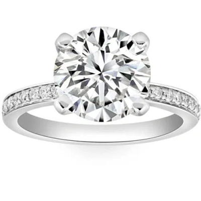 BLISS DIAMOND BLISS DIAMOND CERTIFIED 3 1/4CT LAB GROWN DIAMOND ENGAGEMENT RING