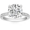 Bliss Diamond Certified 3 1/4ct Lab Grown Diamond Engagement Ring In 10k Yellow Gold