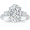 Bliss Diamond Certified 3 1/4ct Oval Diamond Engagement Ring 14k Gold Lab Grown In 14k Yellow Gold