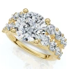 Bliss Diamond Certified 3 6/8ct Diamond Engagement Wedding Ring Set 14k Gold Lab Grown In Gold