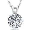 Bliss Diamond Certified 3.00ct Diamond Pendant 14k Gold Lab Grown Necklace In 14k White Gold