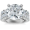 Bliss Diamond Certified 3.75ct Diamond Engagement Matching Wedding Ring Set 14k Gold Lab Grown In 14k White Gold