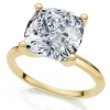 Bliss Diamond Certified 3ct Cushion Diamond Solitaire Engagement Ring 14k Gold Or Pt Lab Grown