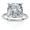 Bliss Diamond Certified 3ct Cushion Diamond Solitaire Engagement Ring 14k Gold Or Pt Lab Grown