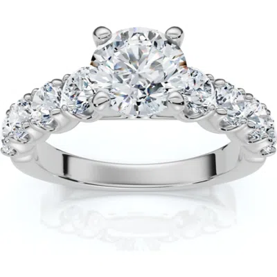 Bliss Diamond Certified 3ct Diamond Engagement Ring 14k Gold Lab Grown In 14k White Gold