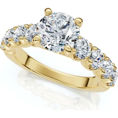 Bliss Diamond Certified 3ct Diamond Engagement Ring 14k Gold Lab Grown In 14k Yellow Gold